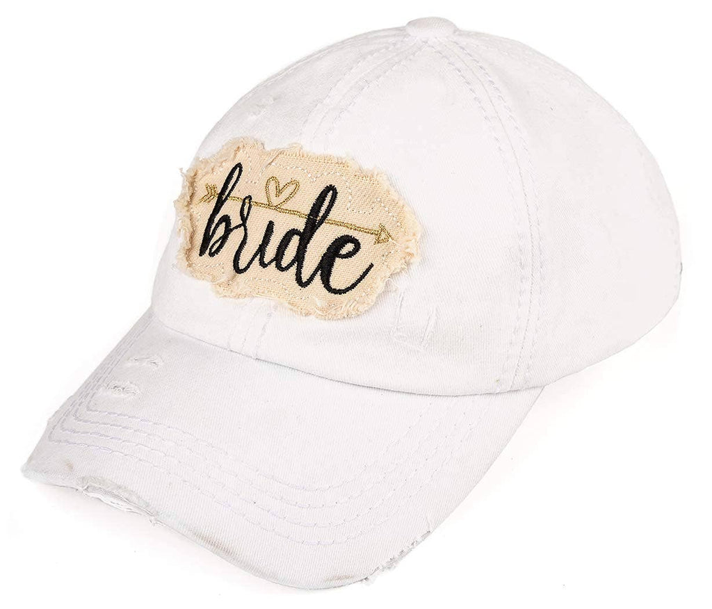 Bridal Baseball Cap - Bride - White