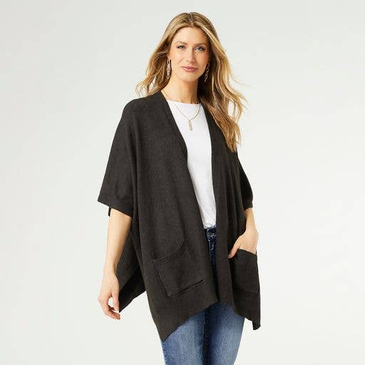 Alani Lightweight Cardigan with Pockets: Bright White / One Size