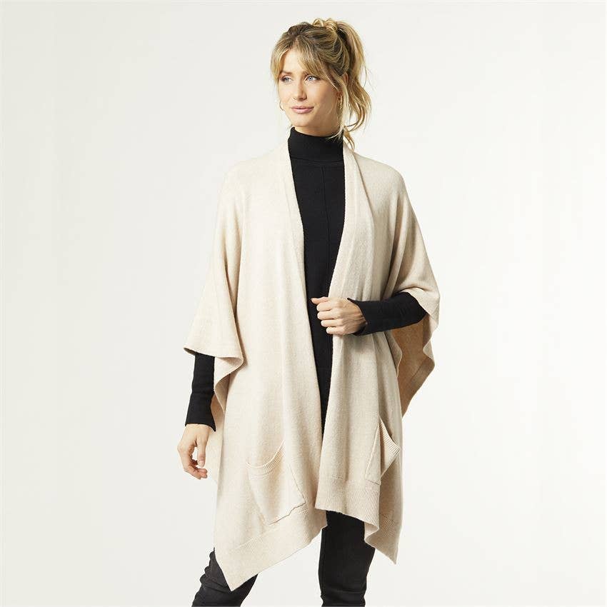 Alani Lightweight Cardigan with Pockets: Bright White / One Size