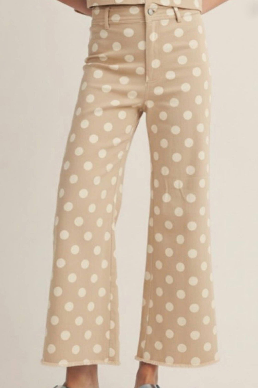66 Western Leopard Love Edge Wide Leg High Waist Jeans: Light Gray / 14