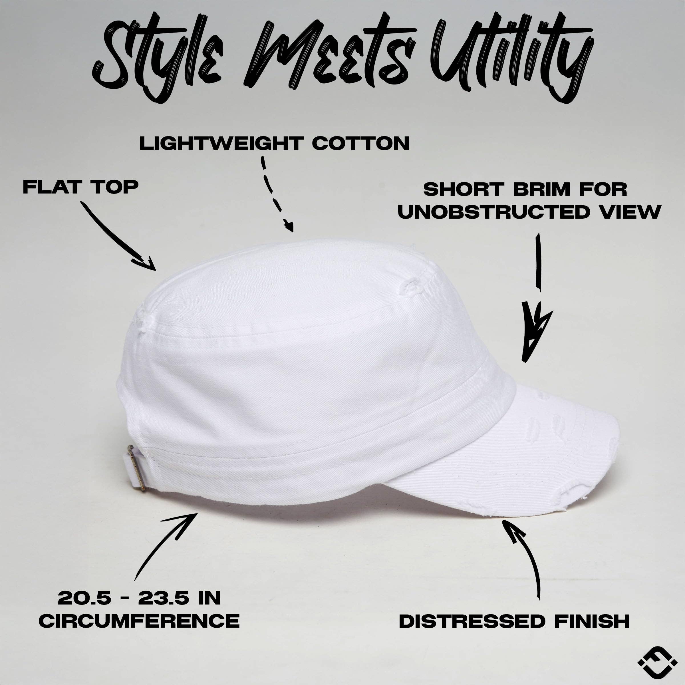 Cadet Hat Trendy Style - White