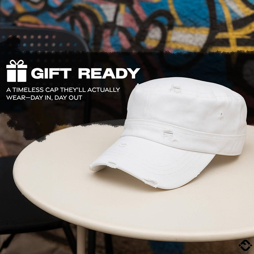 Cadet Hat Trendy Style - White