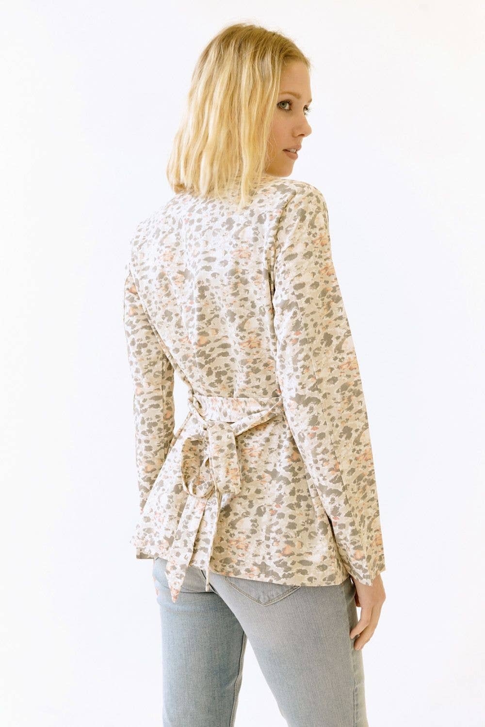 Leo Print Blazer