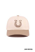 Horseshoe Two Tone Cotton Hat: ASH MOCHA / 1(ONE SIZE)