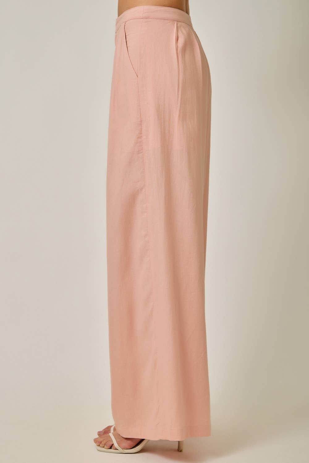 Soft Linen Wide Leg Pants
