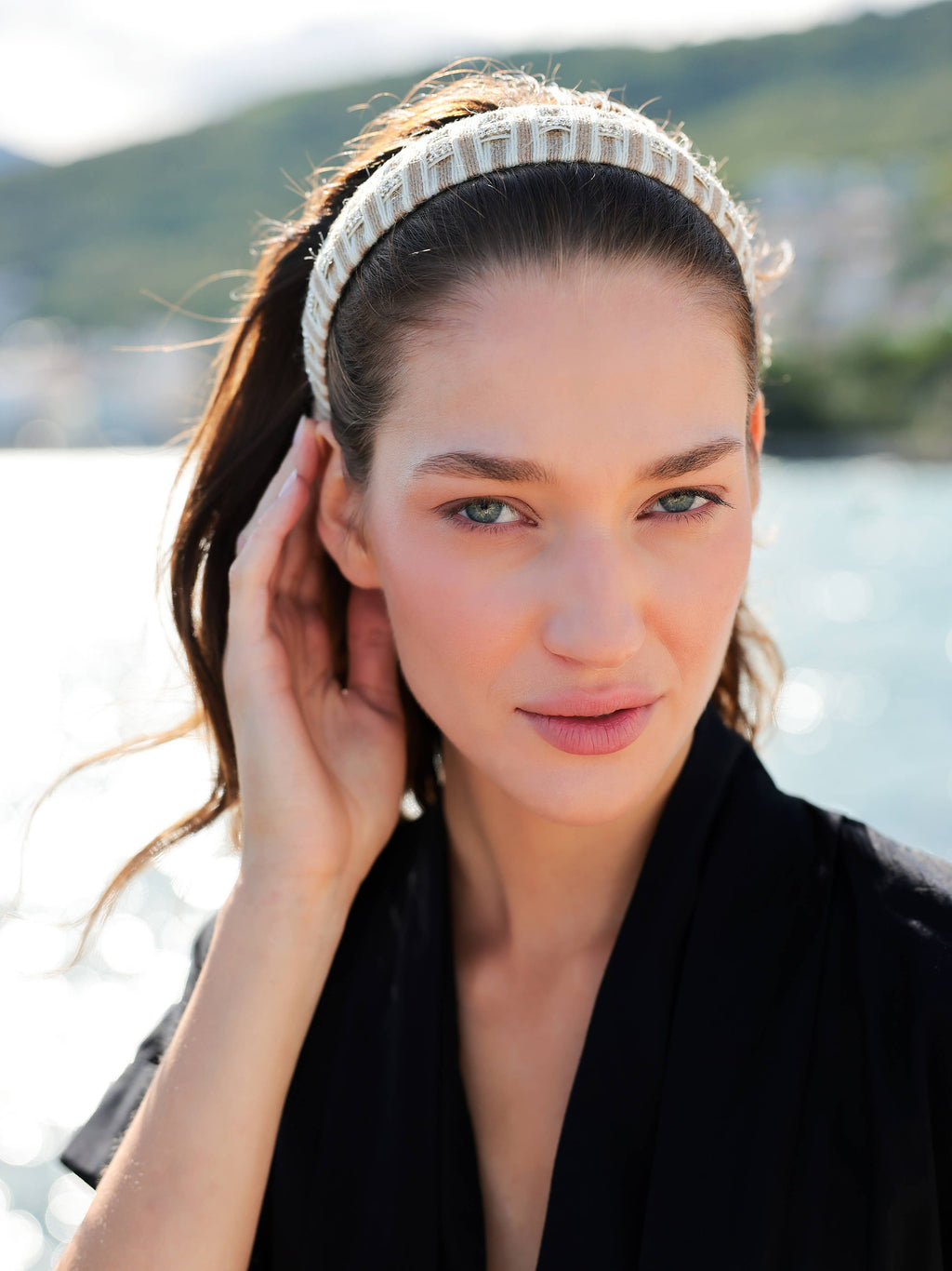 LINEN HEADBAND: NATURAL