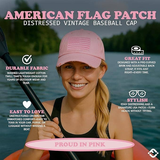 Vintage Patch Hat - American Flag