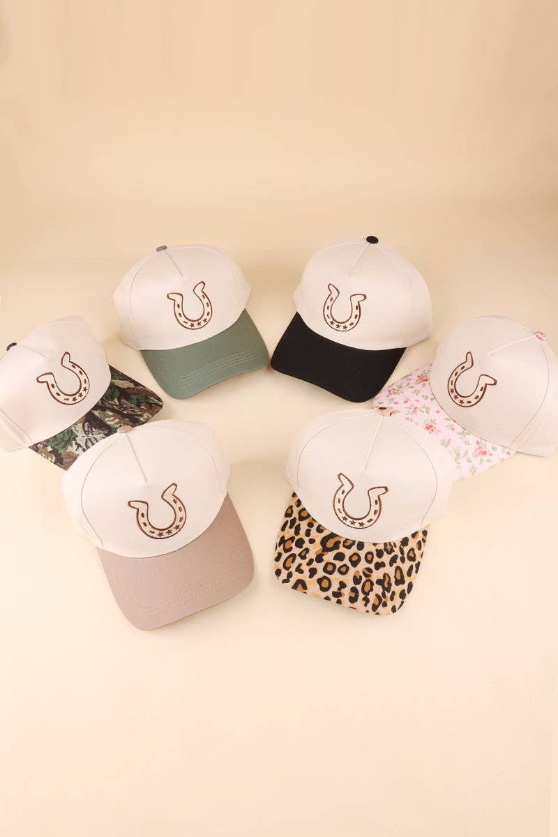 Horseshoe Two Tone Cotton Hat: ASH MOCHA / 1(ONE SIZE)