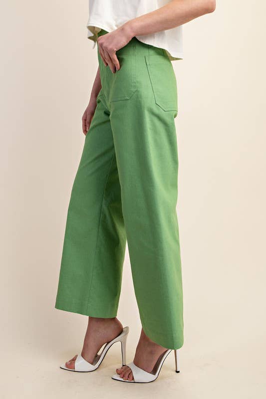 Ankle Cropped Summer Pants: RASPBERRY / 2-2-2 (S-M-L)