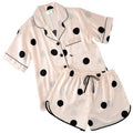 Satin Two-Piece PJ Set - Blush: Medium