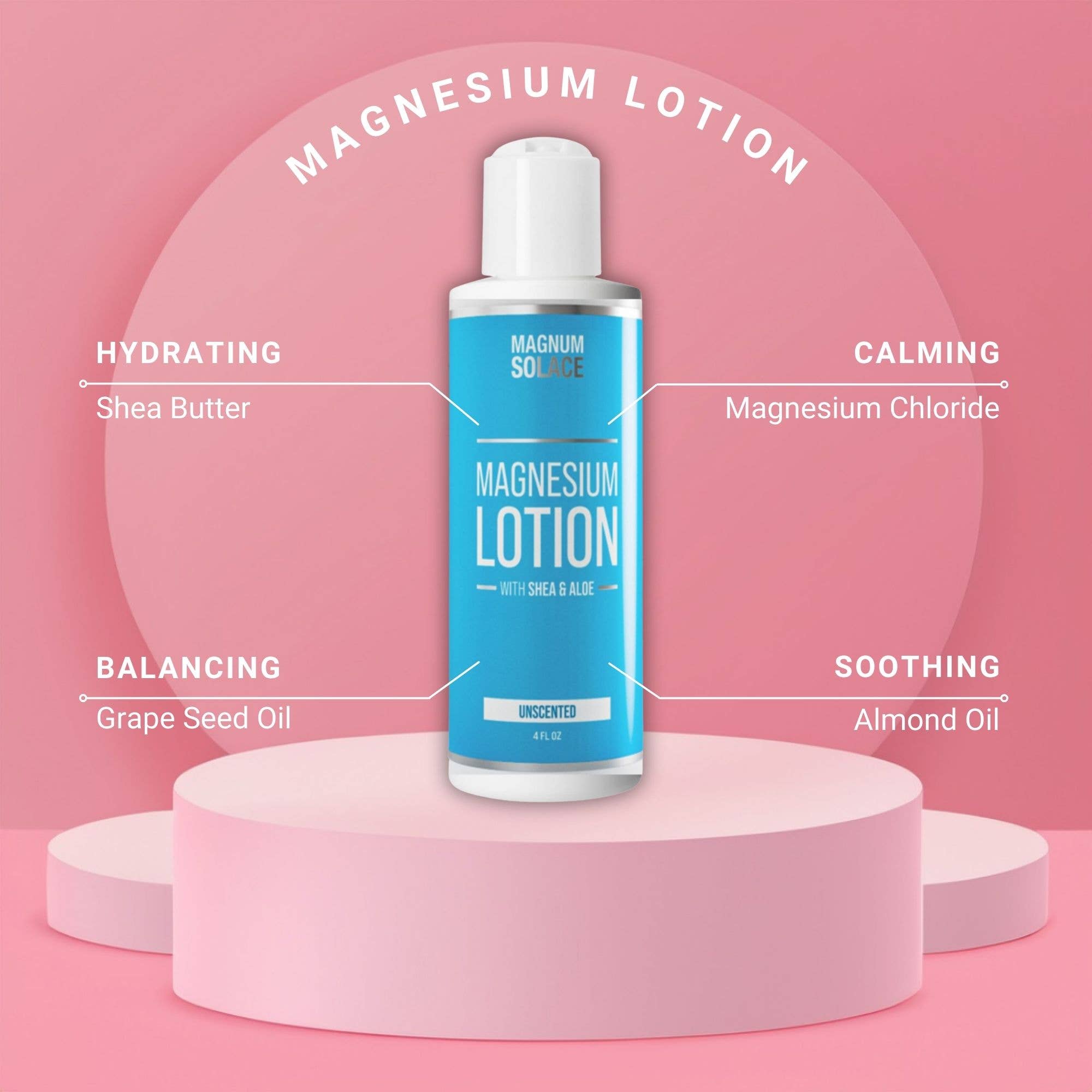 Magnesium Lotion - Restless Legs & Muscle Pain Relief: Unscented