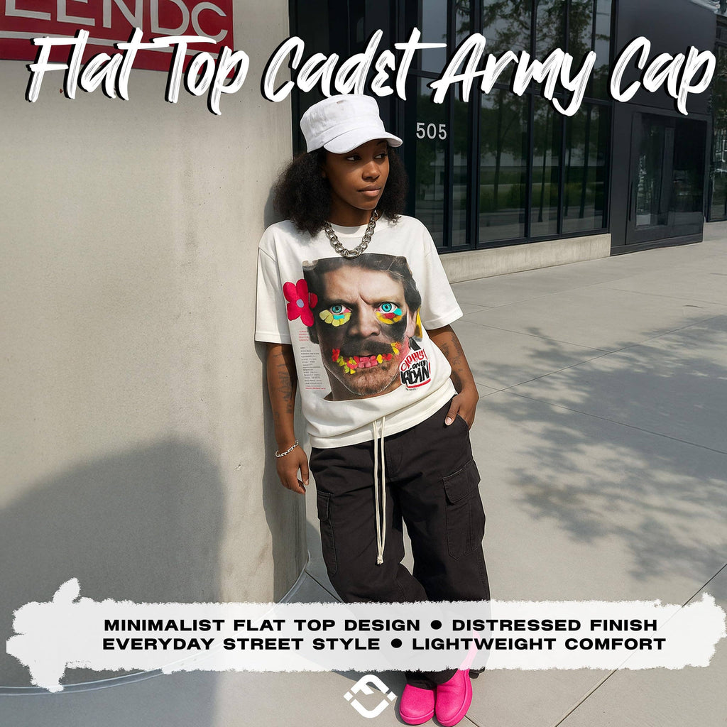 Cadet Hat Trendy Style - White