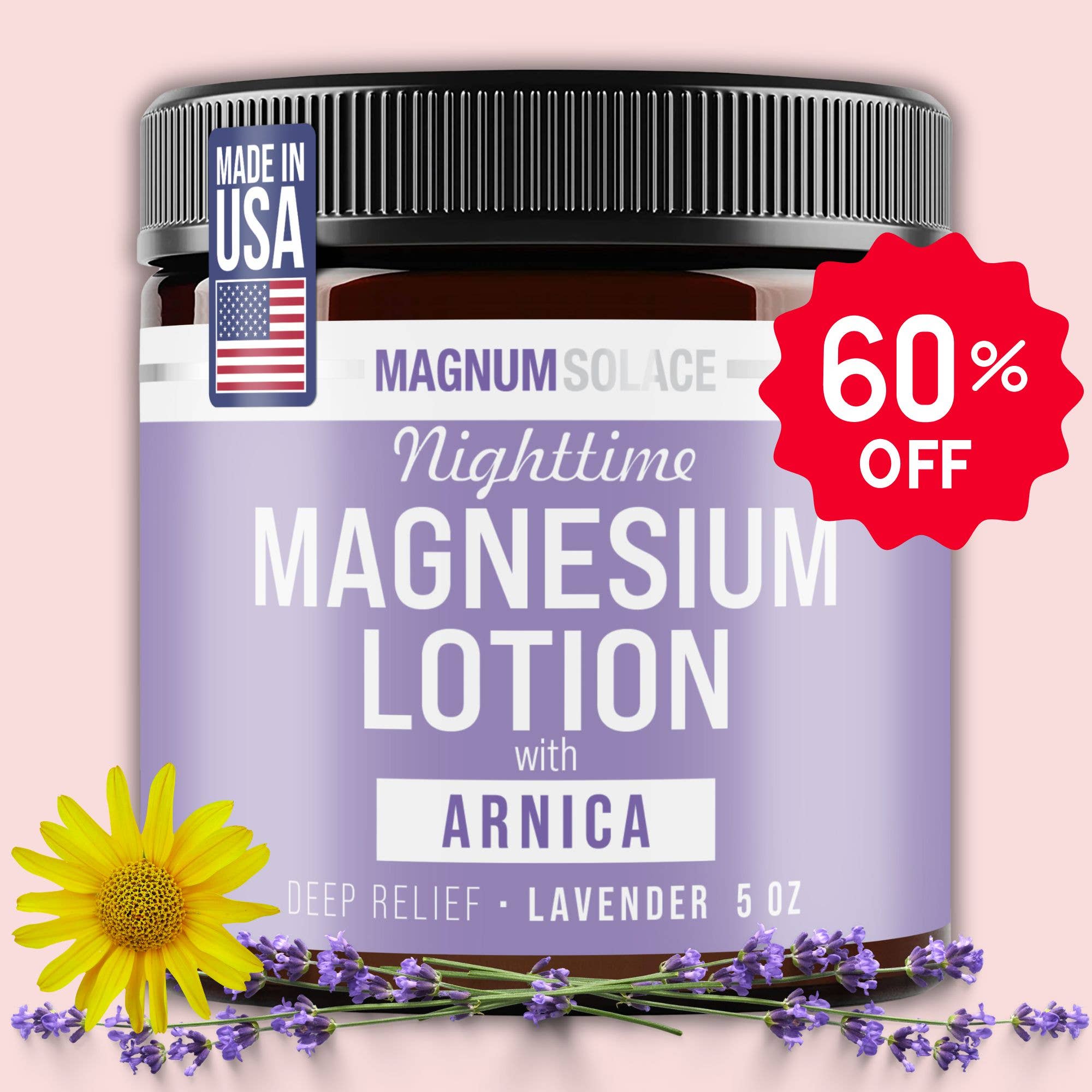 Nighttime Magnesium Lotion with Arnica: Citrus Rose