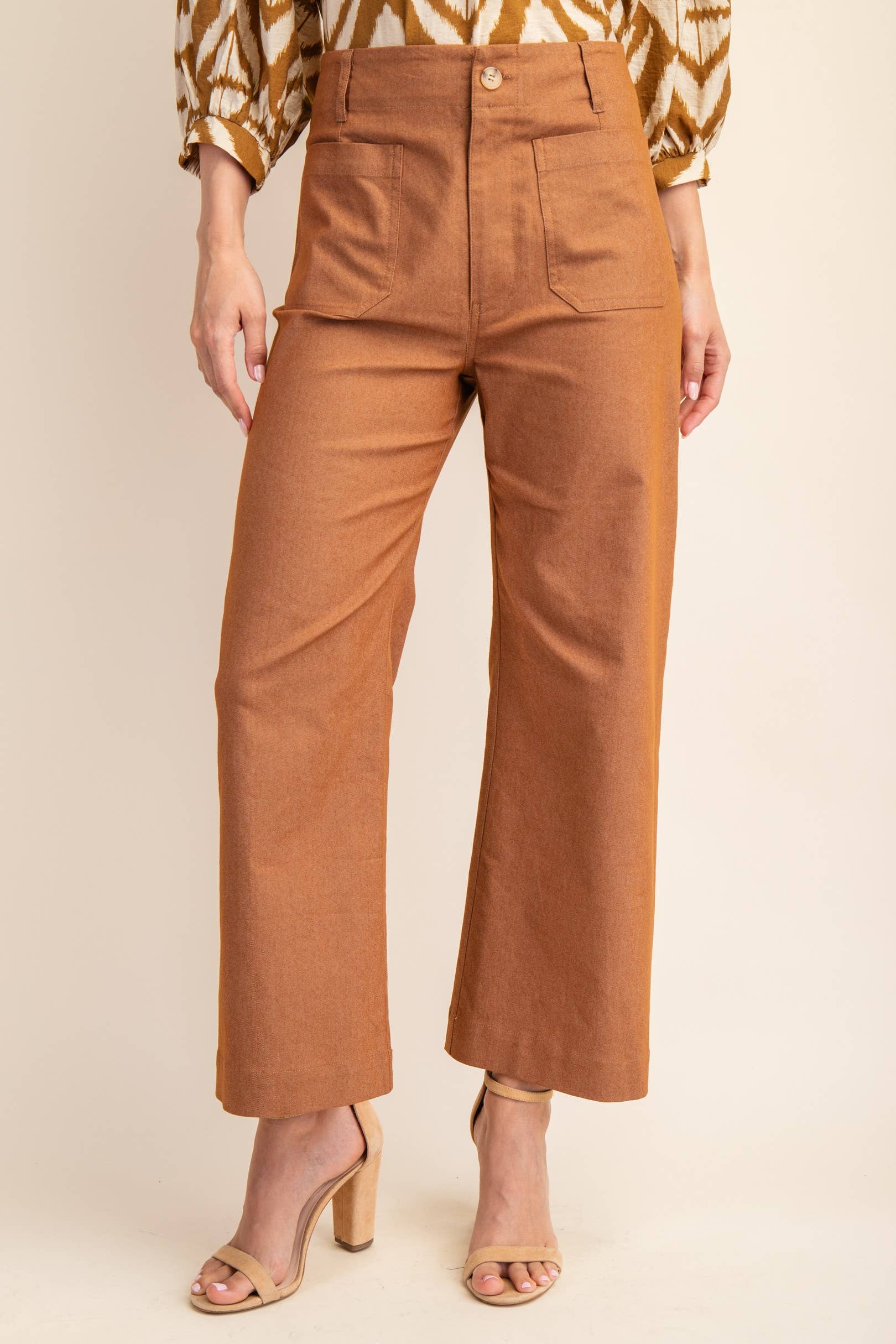Ankle Cropped Summer Pants: RASPBERRY / 2-2-2 (S-M-L)