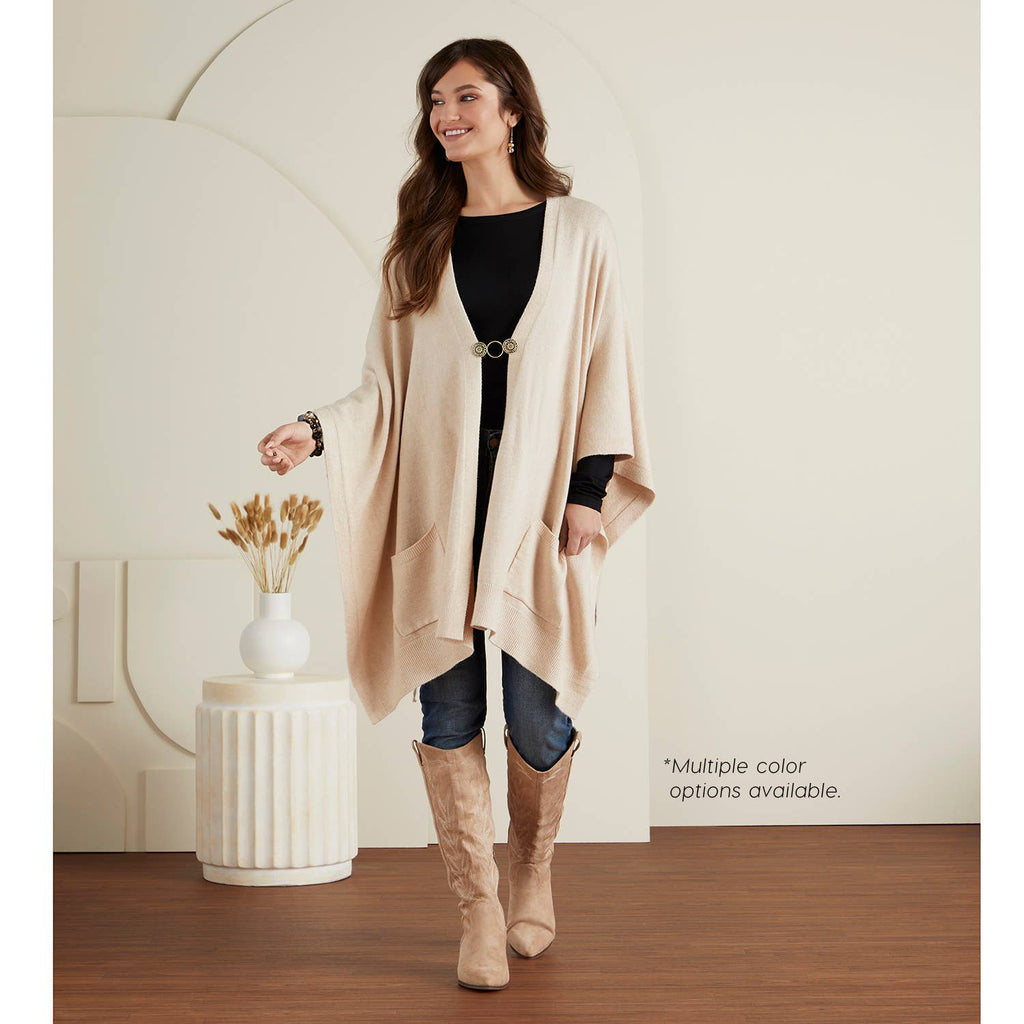 Alani Lightweight Cardigan with Pockets: Bright White / One Size