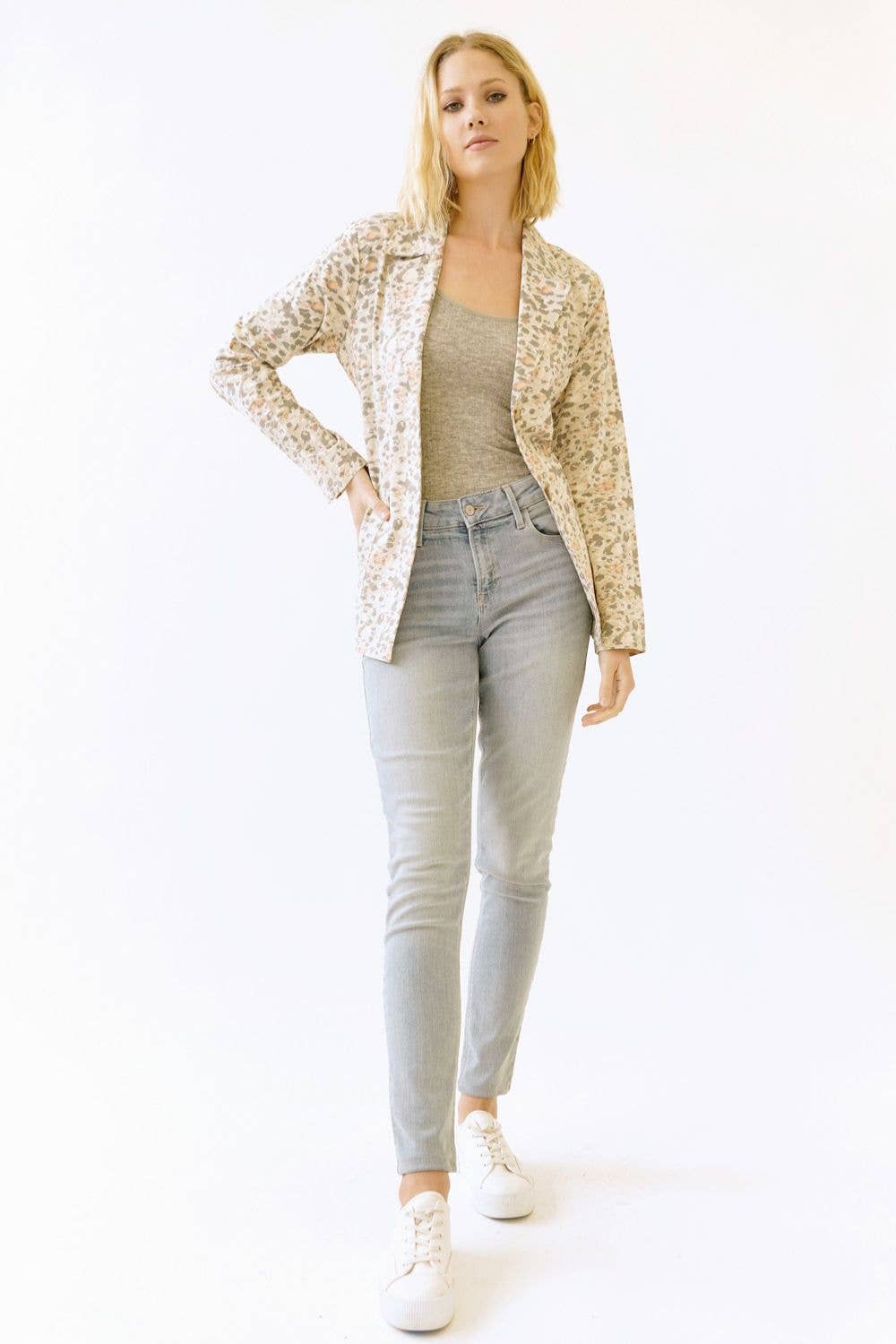 Leo Print Blazer