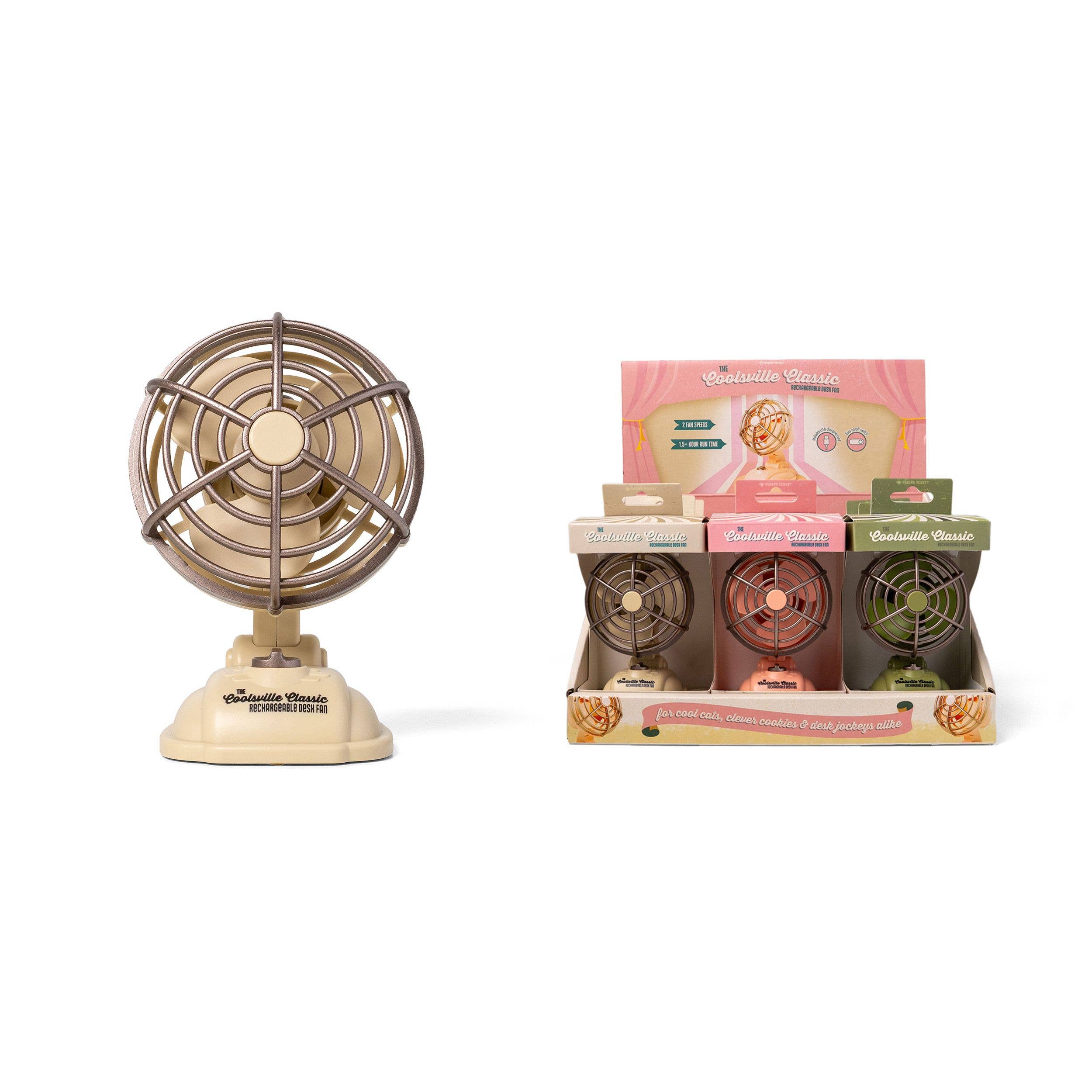 Modern Monkey The Coolsville Rechargeable Desk Fan