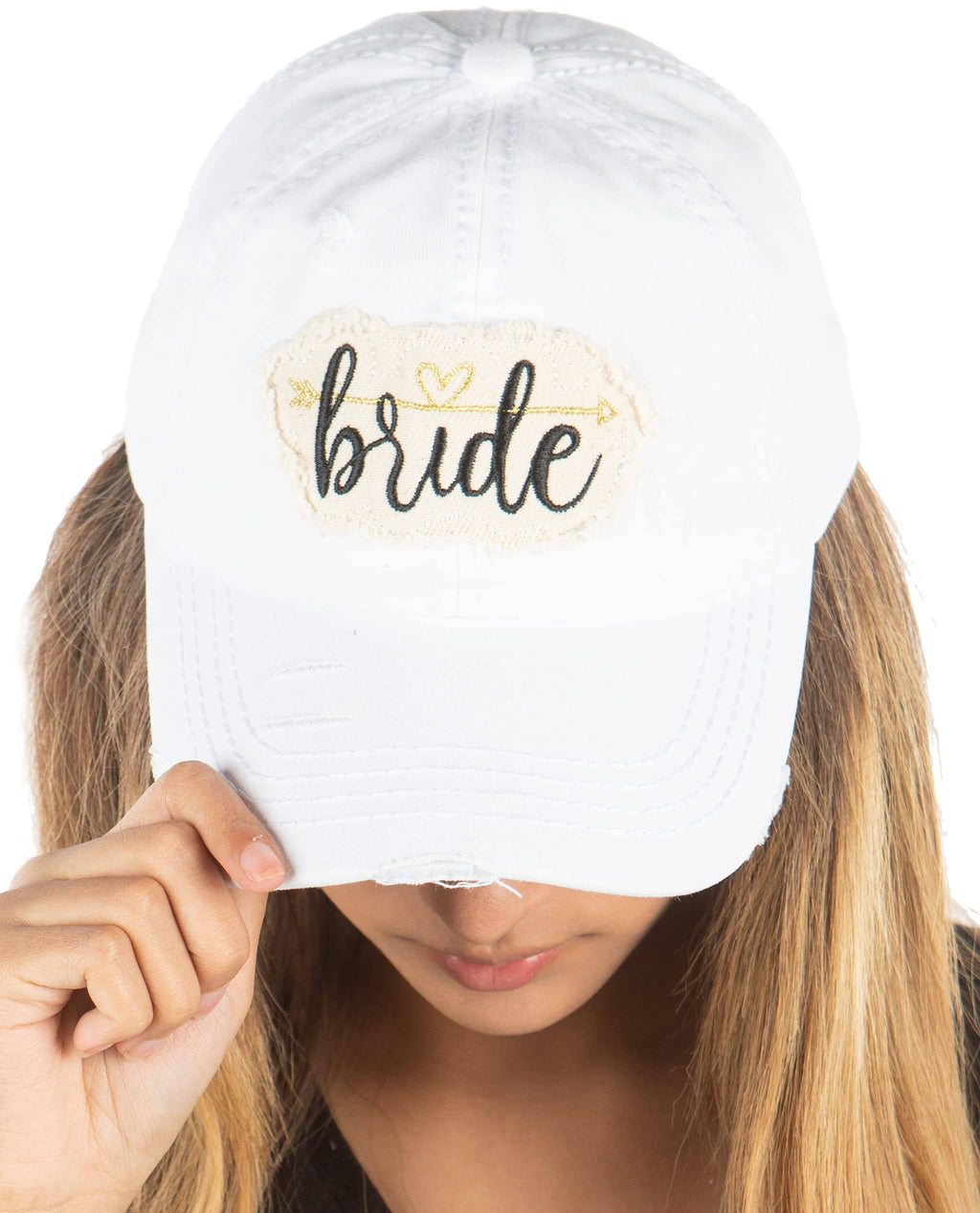 Bridal Baseball Cap - Bride - White