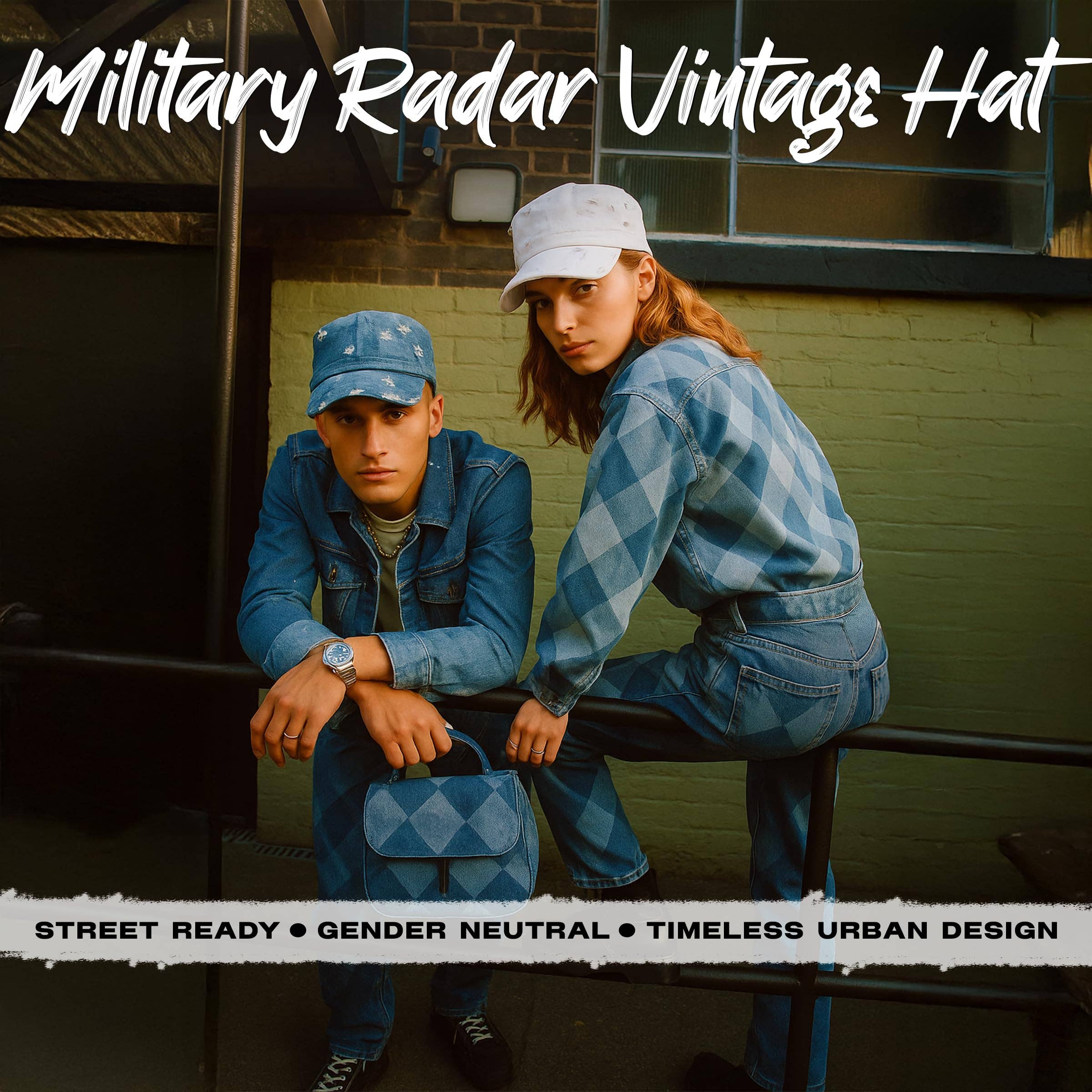 Cadet Hat Trendy Style - White