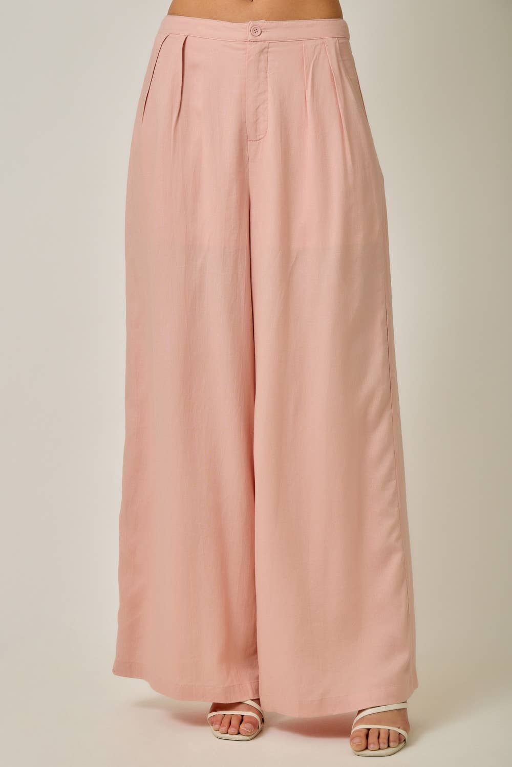 Soft Linen Wide Leg Pants