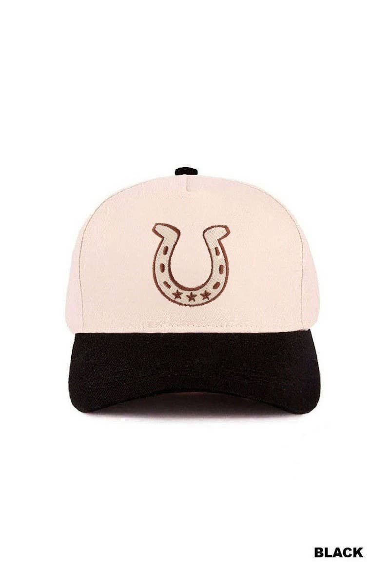 Horseshoe Two Tone Cotton Hat: ASH MOCHA / 1(ONE SIZE)