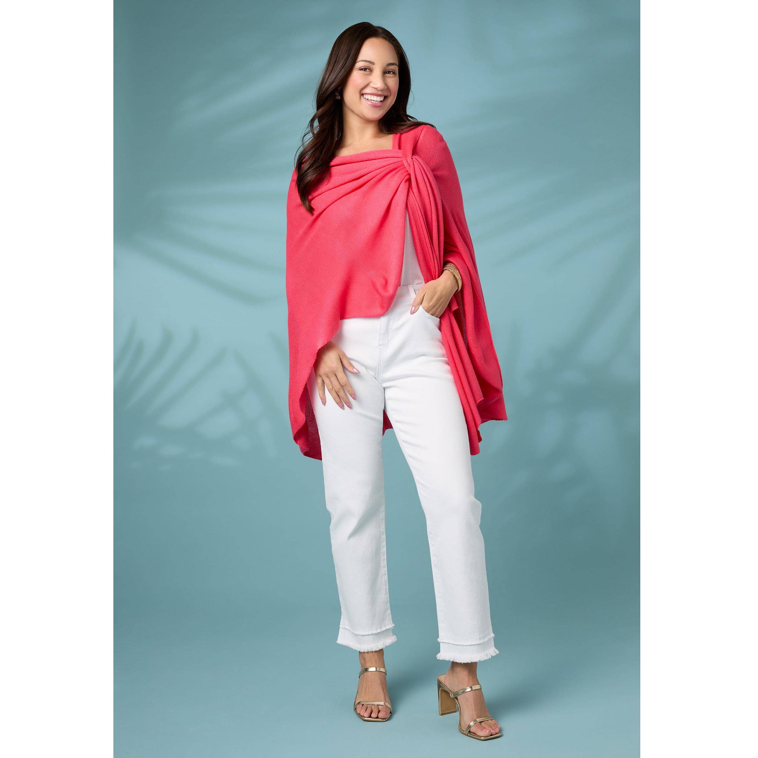 Kiara Pull Thru Wrap: Denim / One Size