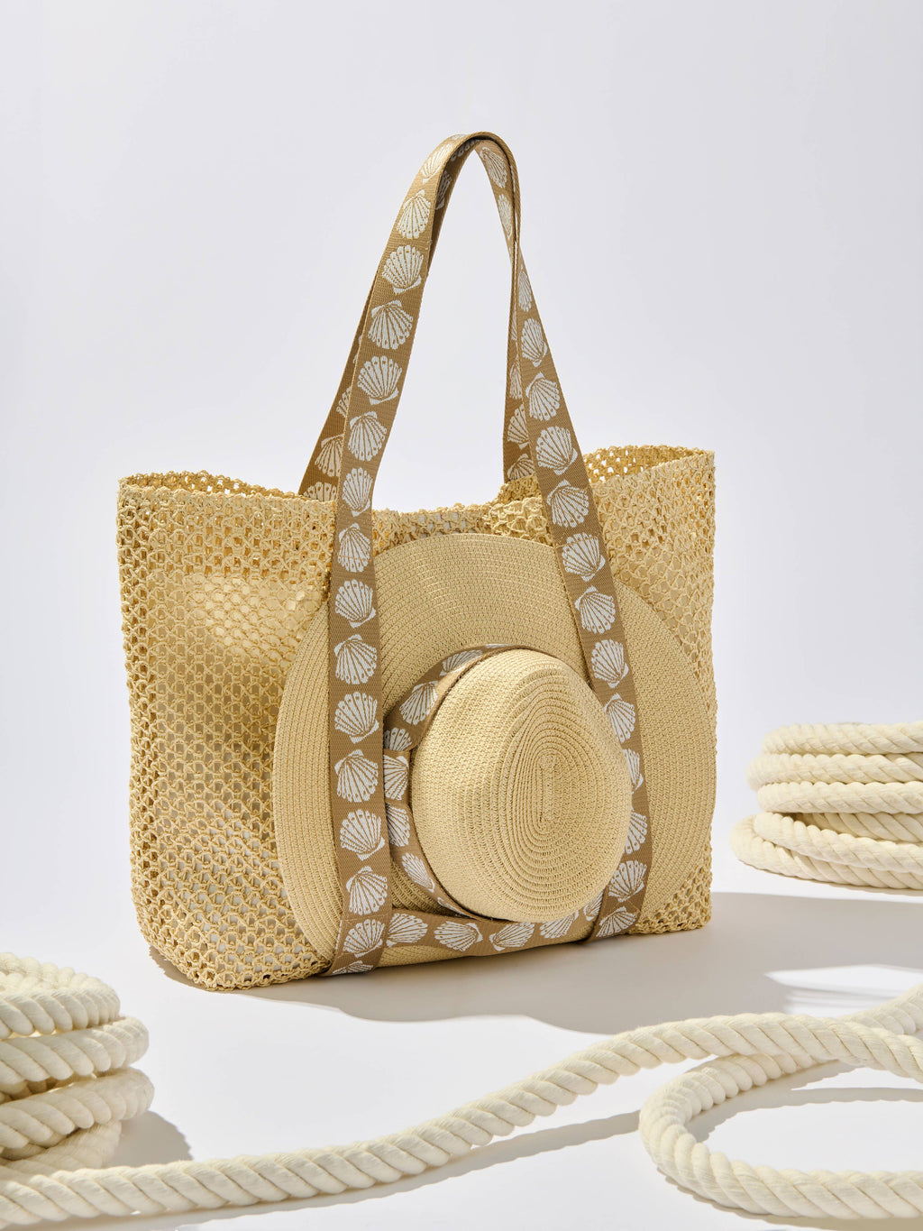 Shelly Tote and Hat Set