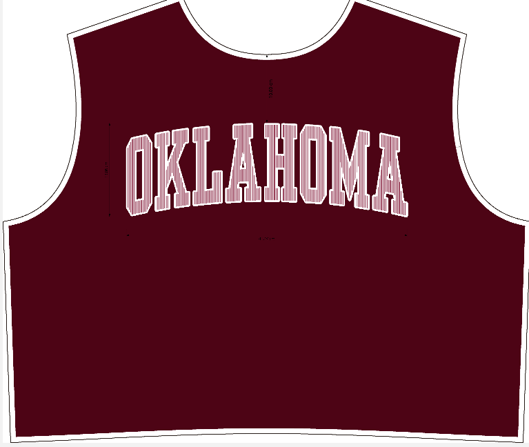 IT2594E-OKLAHOMA1 | 'OKLAHOMA' Mock Neck Sweatshirt : H.GREY/RED STRIPE / S/M-L/XL (3-3)