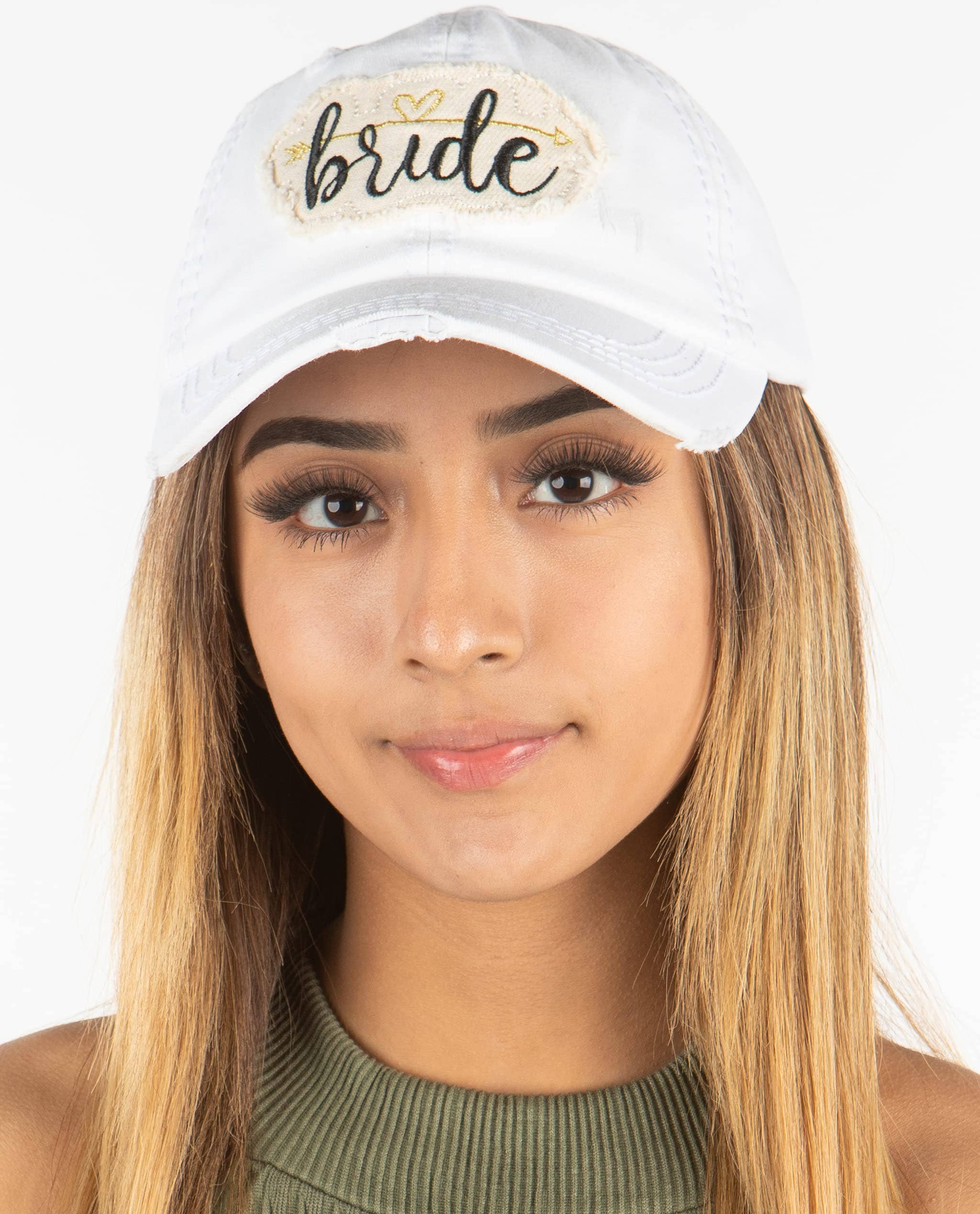 Bridal Baseball Cap - Bride - White