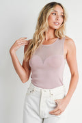 Sweetheart Neck Knit Tank