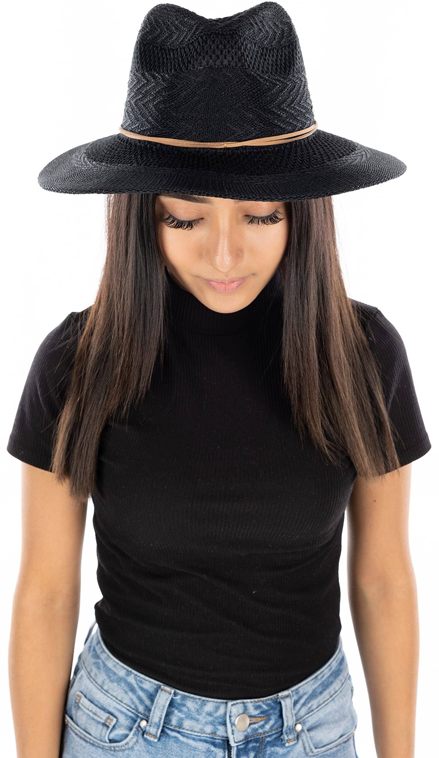 Women’s Fedora Wide Brim Panama Hat