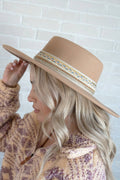 Blaze Multi Trim Wide Brim Fedora