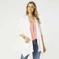 Alani Lightweight Cardigan with Pockets: Bright White / One Size