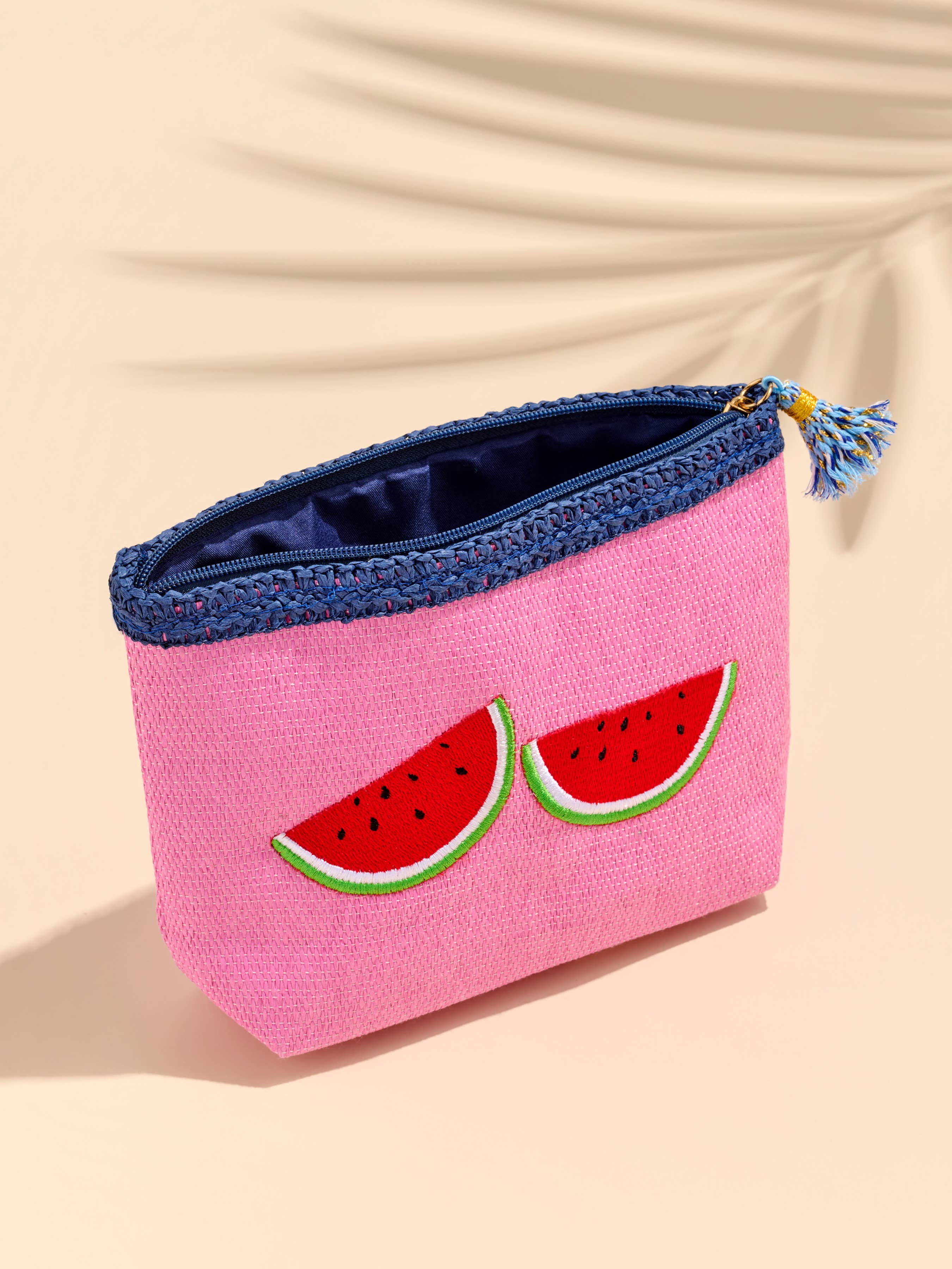 CAPRI ZIP POUCH: TURQUOISE