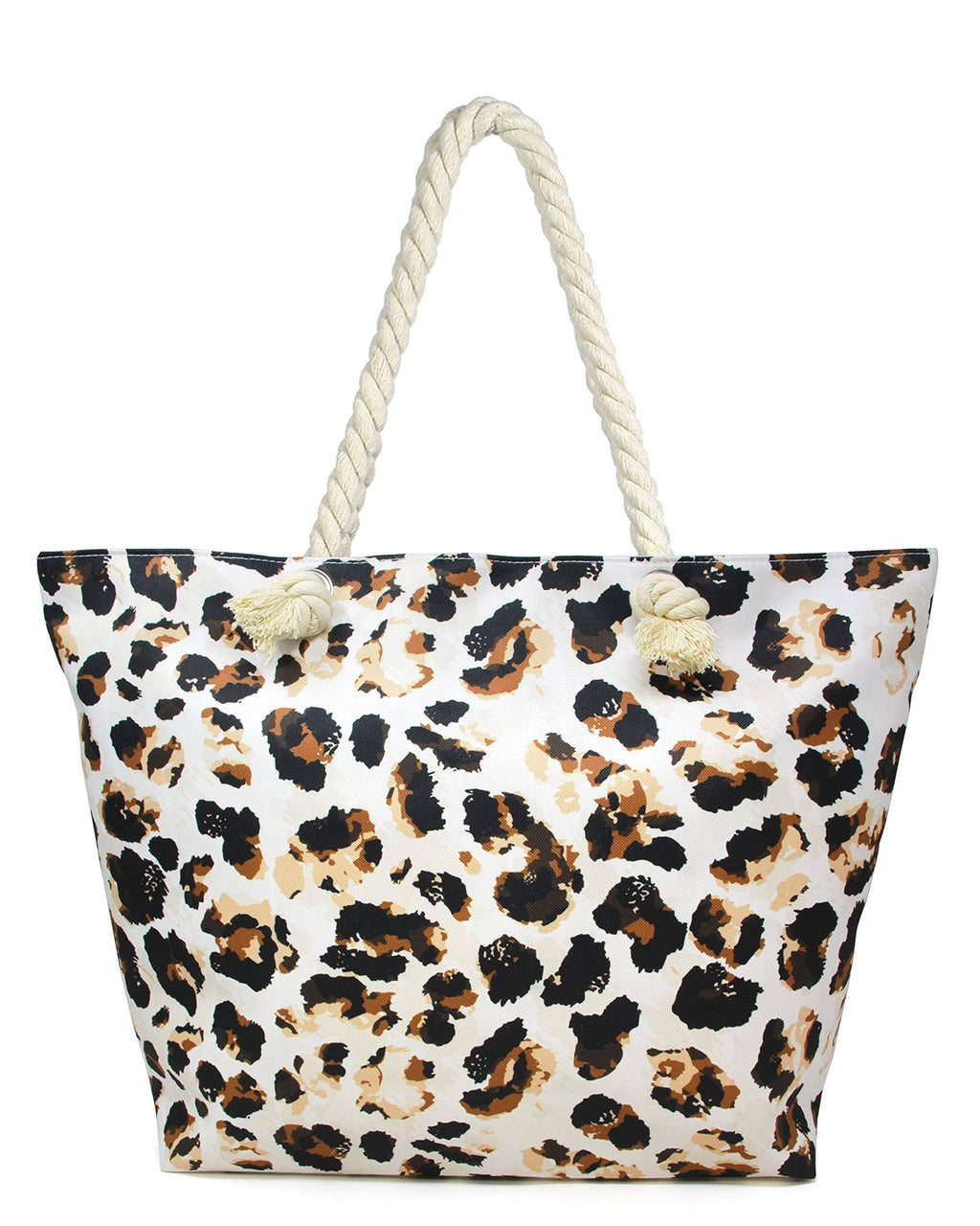 Leopard Beach Tote Bag