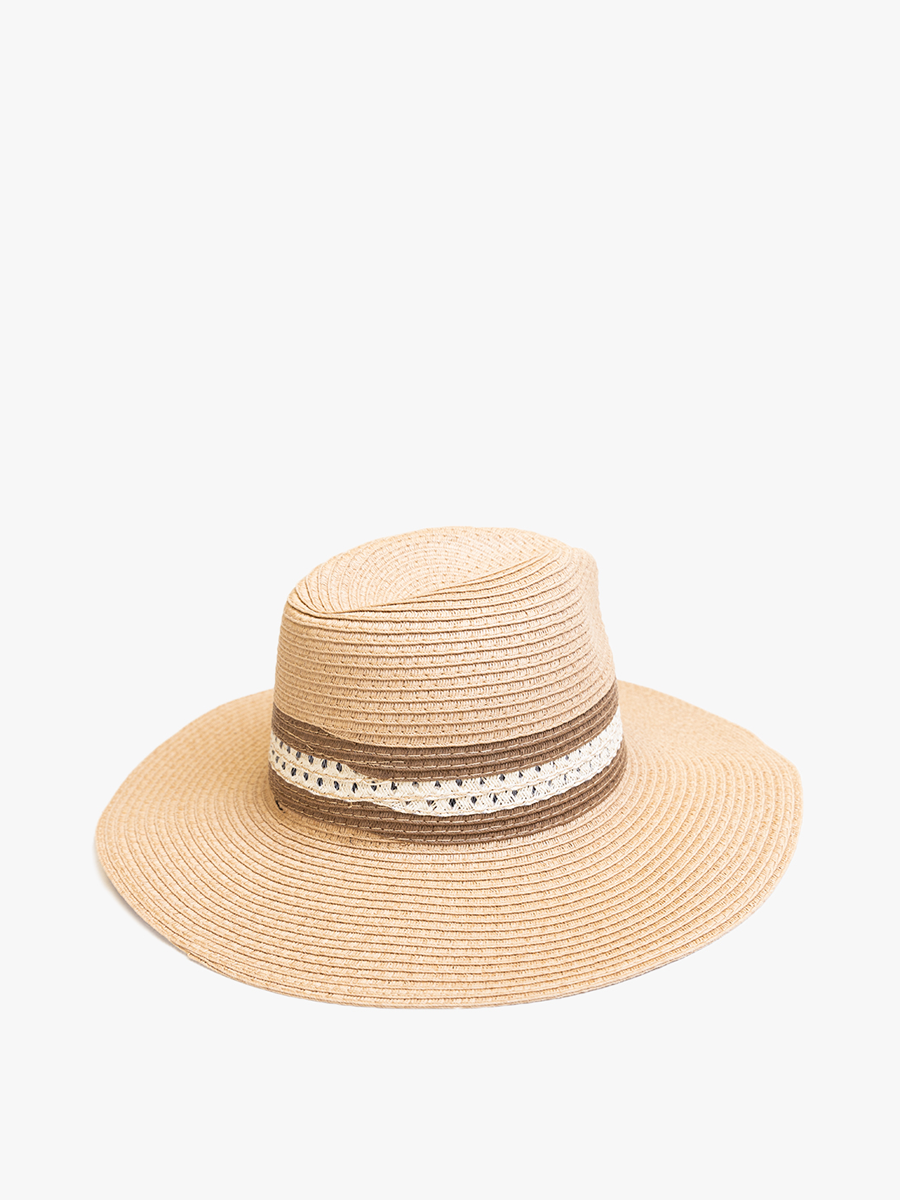 Holloway Two-Toned Straw Fedora