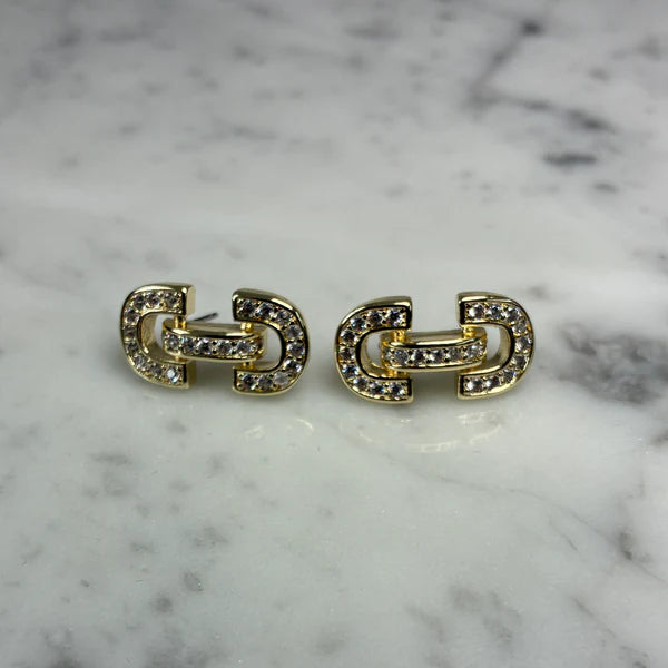 Gold Chain Link Earring