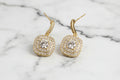 Gold Square Pave Earring