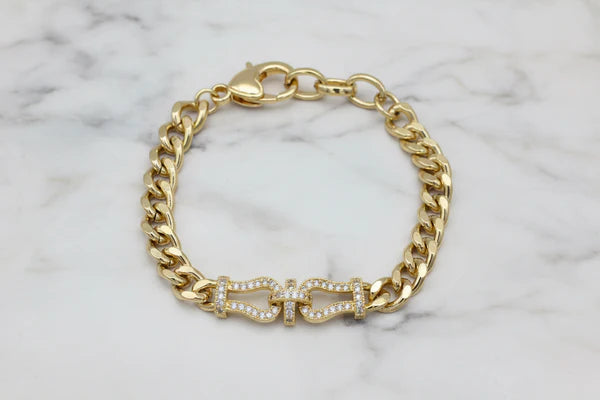 Pave Link Bracelet