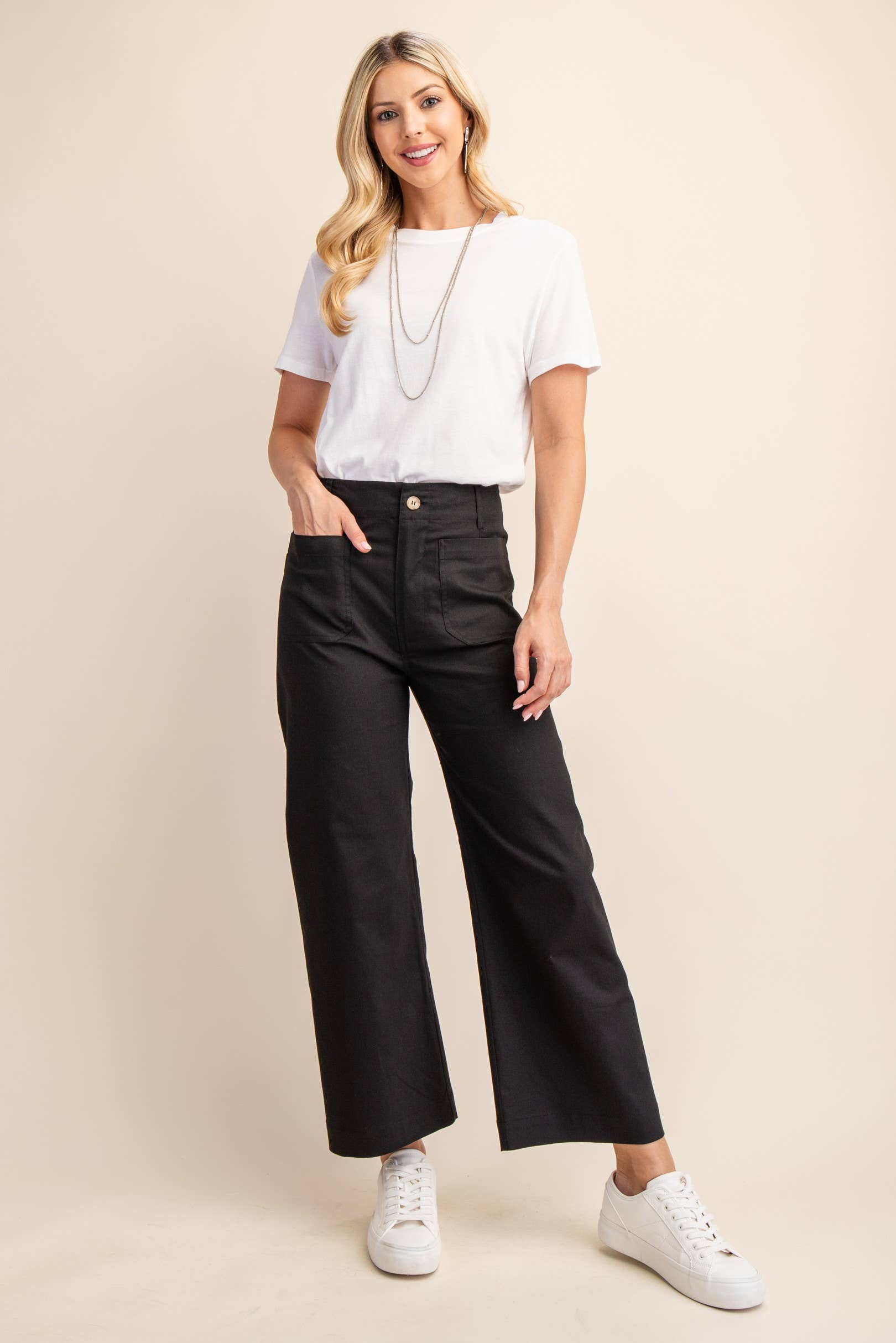 Ankle Cropped Summer Pants: RASPBERRY / 2-2-2 (S-M-L)