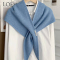 Solid Cross Triangle Shawl Casual Wrap_CWOV00265: BLUE / (OS) 1