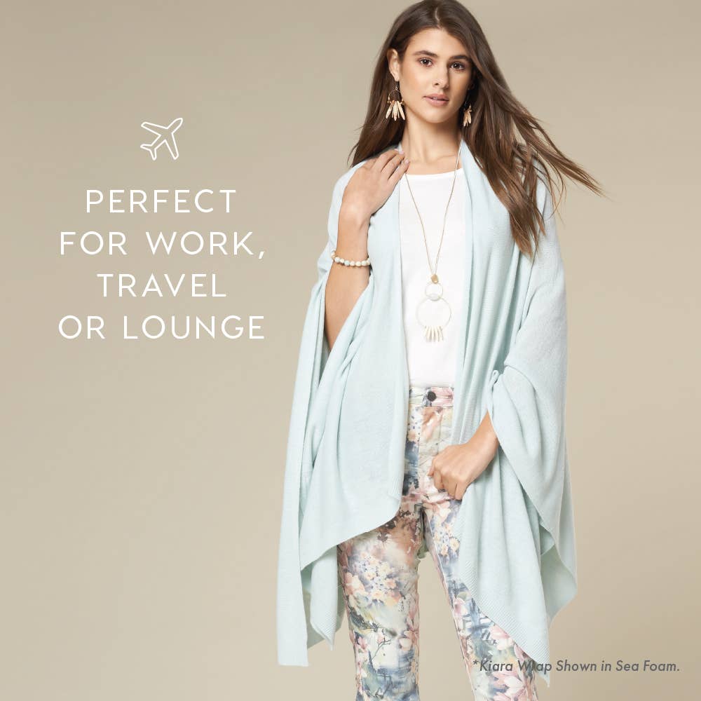Kiara Light Weight Wrap: Egret / One Size