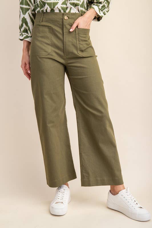 Ankle Cropped Summer Pants: RASPBERRY / 2-2-2 (S-M-L)