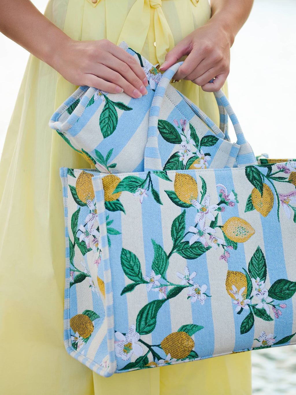 Lemon Stripe Tote