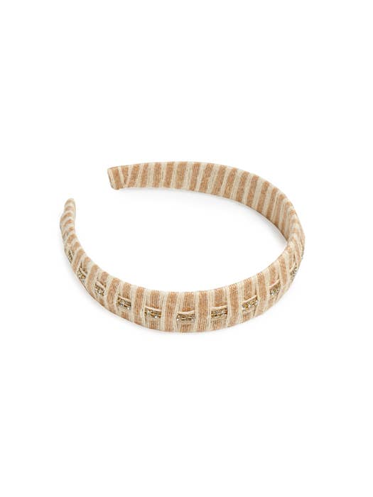 LINEN HEADBAND: NATURAL