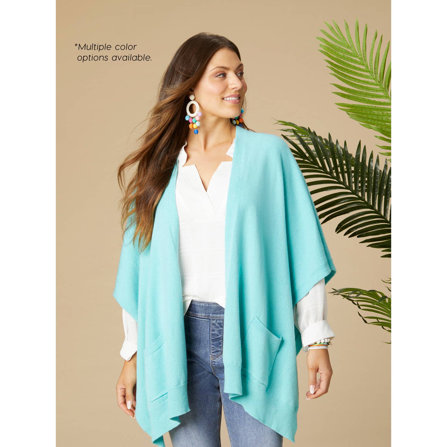 Alani Lightweight Cardigan with Pockets: Bright White / One Size