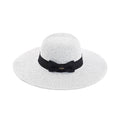 Funky Junque Foldable Straw Sunhat - Grey Multi