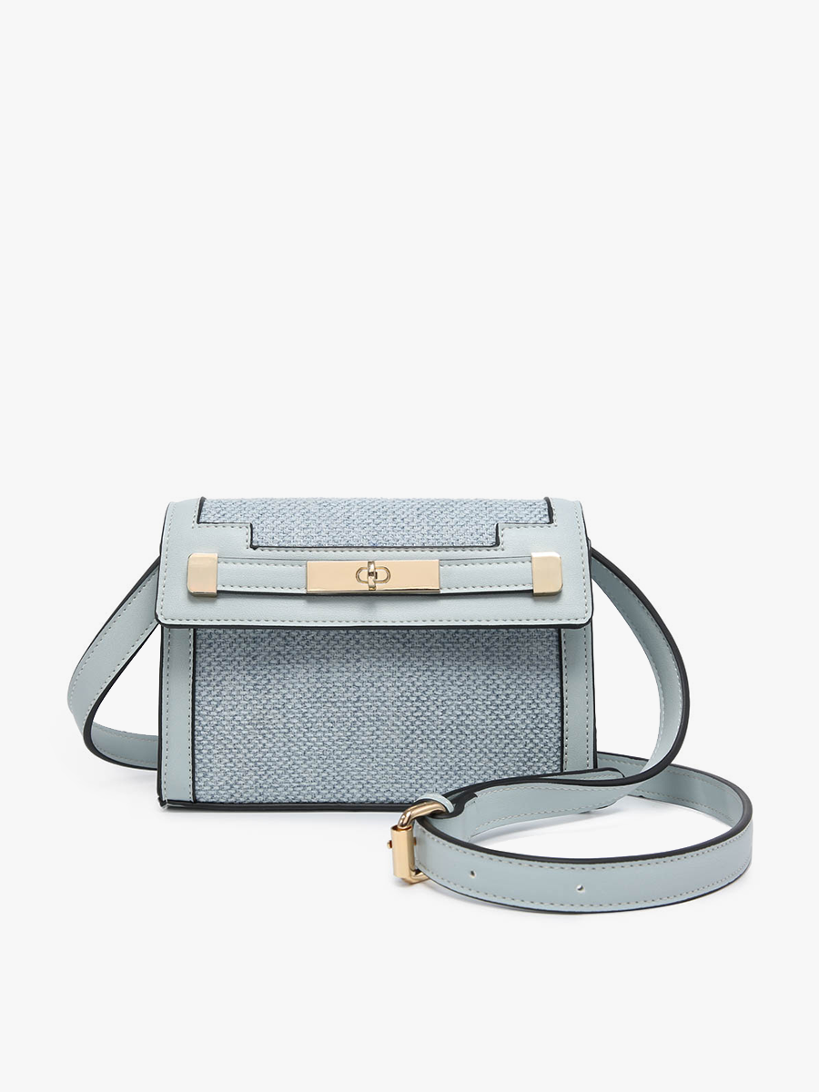 Canvas Crossbody w/ Vegan Leather Accents
