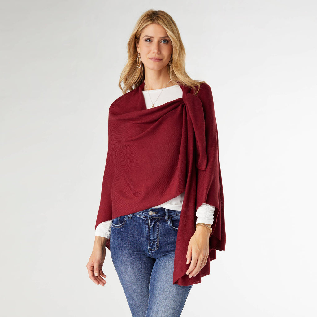 Kiara Pull Thru Wrap: Denim / One Size