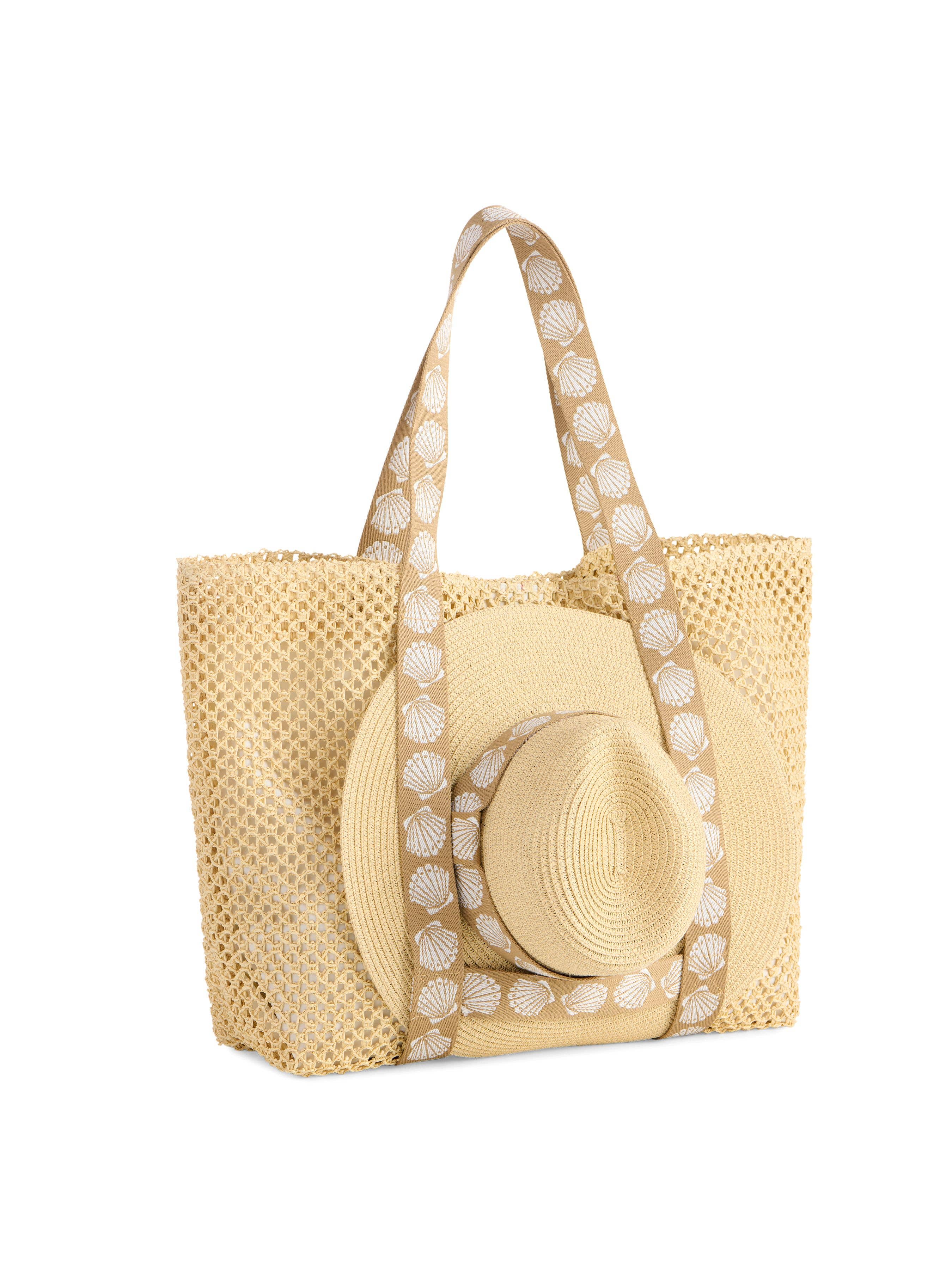 Shelly Tote and Hat Set